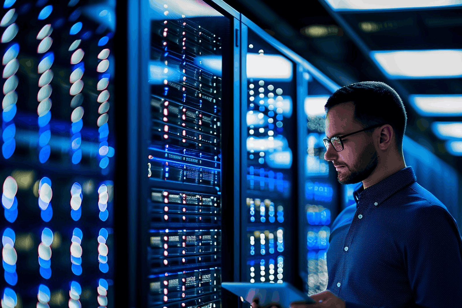 Serverové racky a datová infrastruktura pro cyber kurz