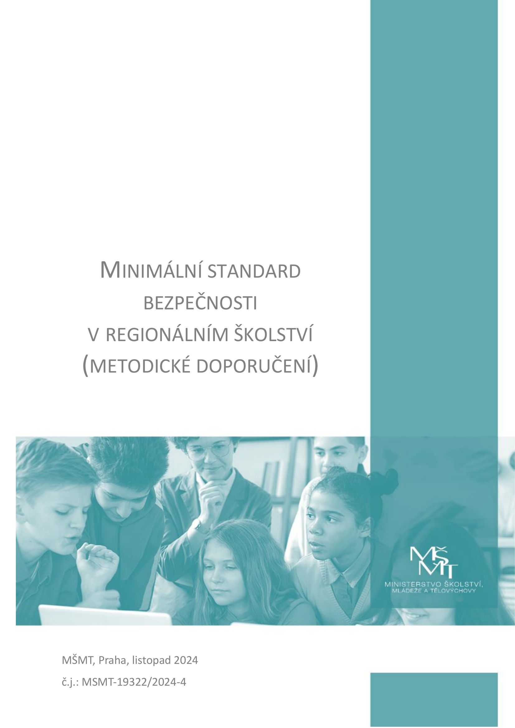 Titulní strana Minimálního standardu bezpečnosti v regionálním školství